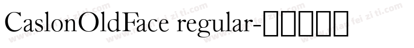 CaslonOldFace regular字体转换